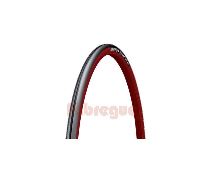 Cubierta Michelin Dynamic Sport 700x23 Negra Roja