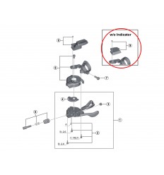 Tapa Indicador Maneta Sl-M8000 Dcha.11V