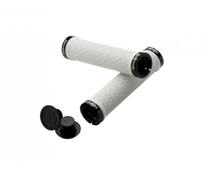 Puños Sram Locking Grips Double Clamp color Blanco