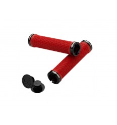 Puños Sram Locking Grips Double Clamp color Rojo