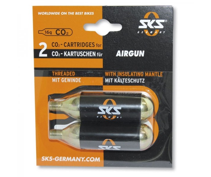 Pack Cartuchos De Aire Comprimido SKS Airgun 16 gr (2 unidades)