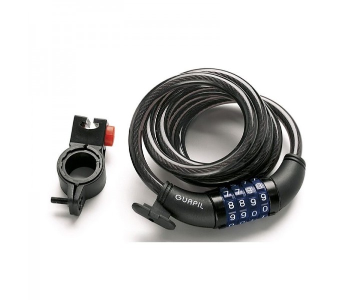 Candado Gurpil Cable Espiral Combinacion 10 mm - 180 cm