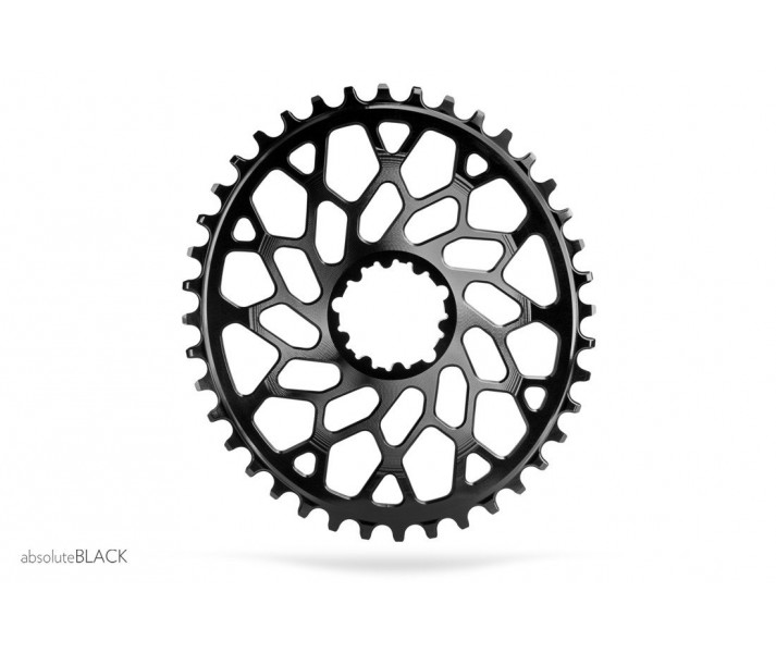 Plato Absolute Black Oval CX/Gravel 1X  n/w Direct mount para Sram