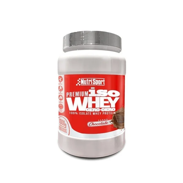 Proteínas Nutrisport Iso whey cero cero sabor chocolate 1kg