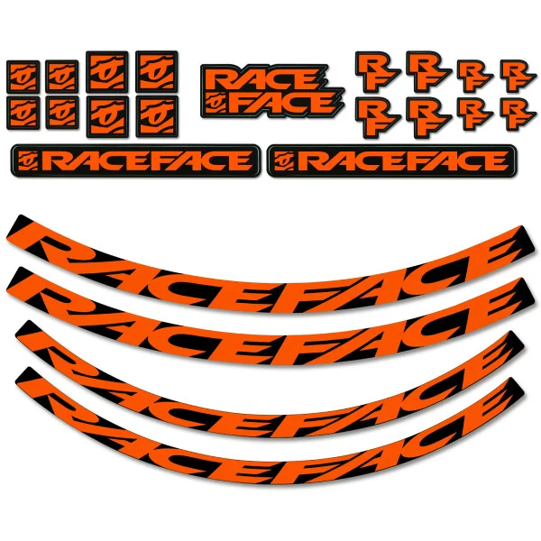 Kit Adhesivos Ruedas Race Faceturbine R / Arc Offset 30 / Ar Offset 30 Naranja