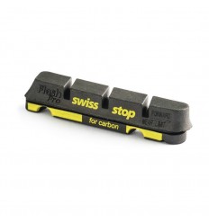 Kit 4 Zapatas Swissstop Flash Negro Carbono