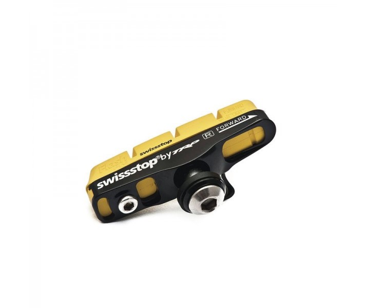 Kit 2 Portazapatas Swissstop Flash Pro Amarillo Carbono