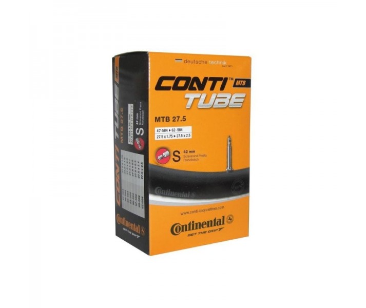 Camara Continental 27.5+ x 2.25-3.0 Presta 42 Negro