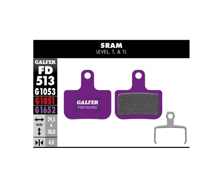 Pastillas de freno Galfer para E-Bike SRAM Level, T, TL