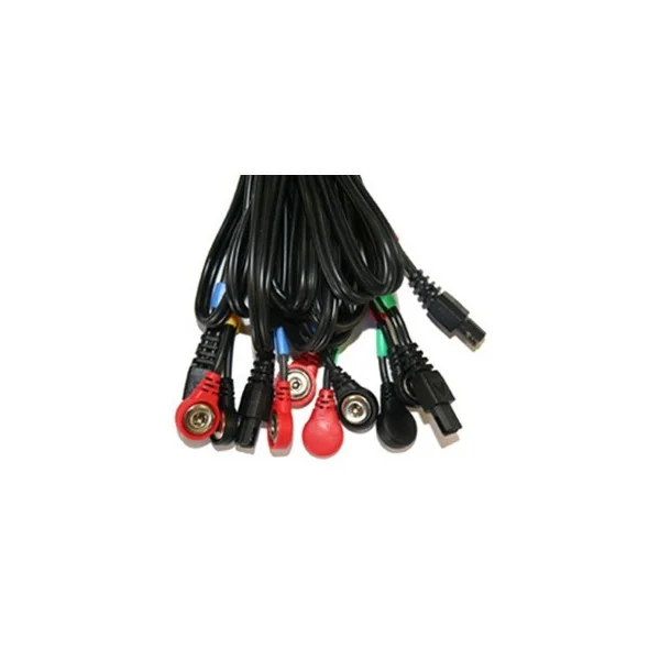 Juego 4 Cables Compex Berde-Azul-Amarillo-Rojo