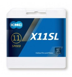 Cadena KMC X-11SL 118 Eslabones 11v Cromada