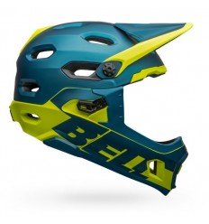 Casco Bell SUPER DH MIPS Azul/Amarillo Flúor