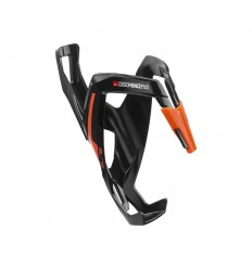 Portabidón Elite Custom Race Plus Negro Brillante/Naranja