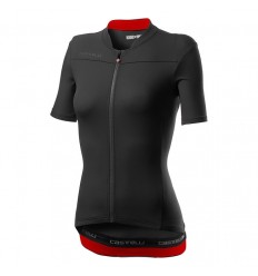 Maillot Castelli Anima 3 Mujer Negro/Rojo