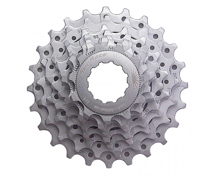 Cassette Sunrace CSR63 7V 12-24T Plata