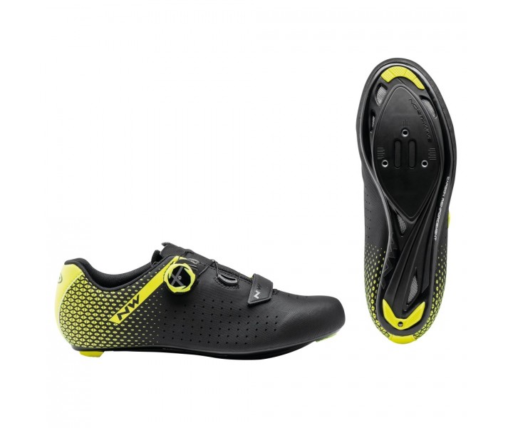 Zapatillas Northwave Core Plus 2 Negro / Amarillo Fluor