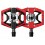 PEDALES MIXTOS CRANK BROTHERS DOUBLE SHOT 3 ROJO/NEGRO