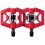 Pedales CrankBrothers Double Shot 1 Rojo/Negro