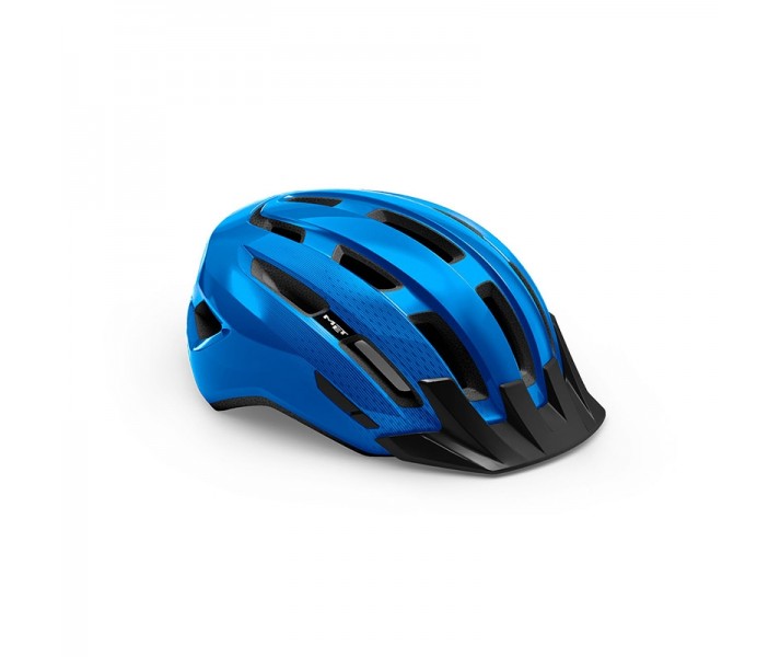 Casco Met Downtown Azul Brillo