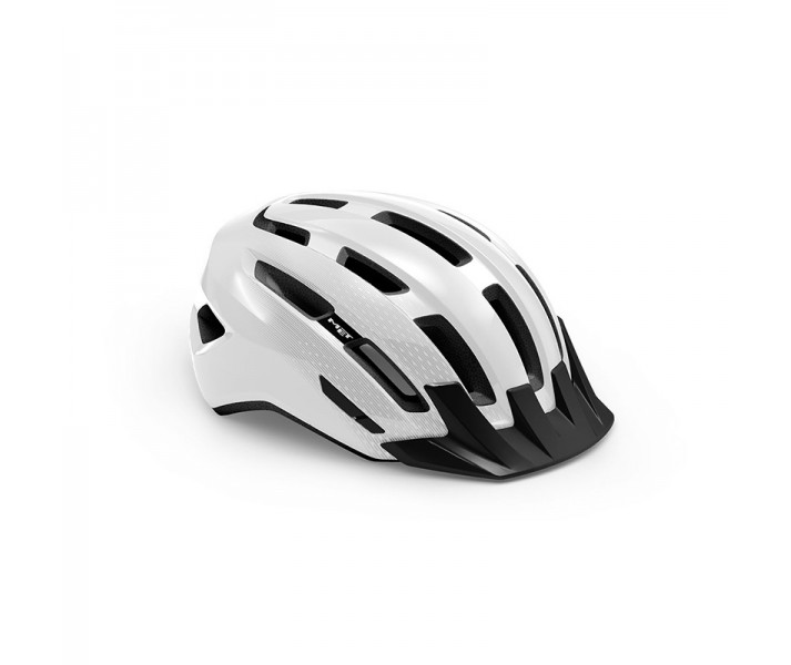 Casco Met Downtown Blanco Brillo