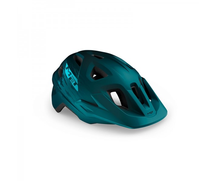 Casco Met Echo Azul Mate