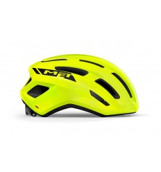 Casco Met Miles Mips Amarillo Fluorescente Brillo