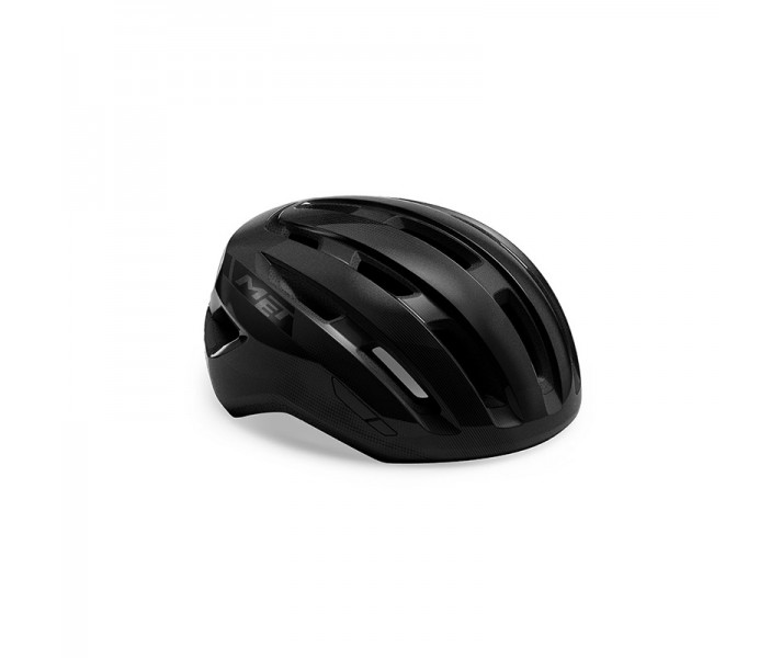 Casco Met Miles Mips Negro Brillo