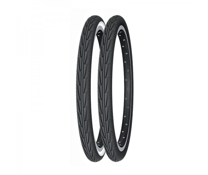 Cubierta Michelin 24x1.75 Diabolo City Junior Blanca Negra