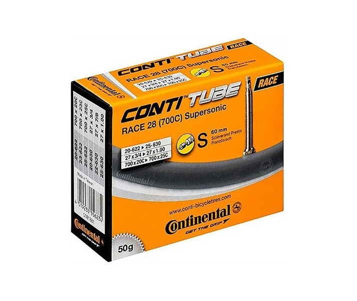 Camara Continental Supersonic 700x20-25 Presta 60m