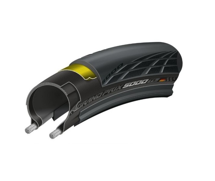 Cubierta Continental Grand Prix 5000 700x23 Negro