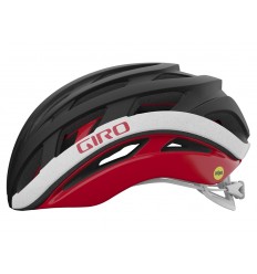 Casco de carretera Giro HELIOS SPHERICAL Negro Mate/Rojo