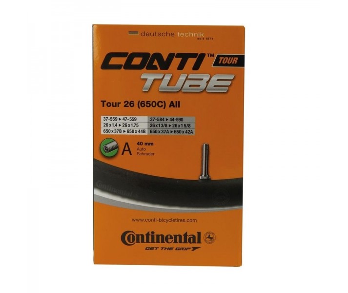 Camara Continental 26X1 1/8-1.75'' Tour Presta Negro 40Mm