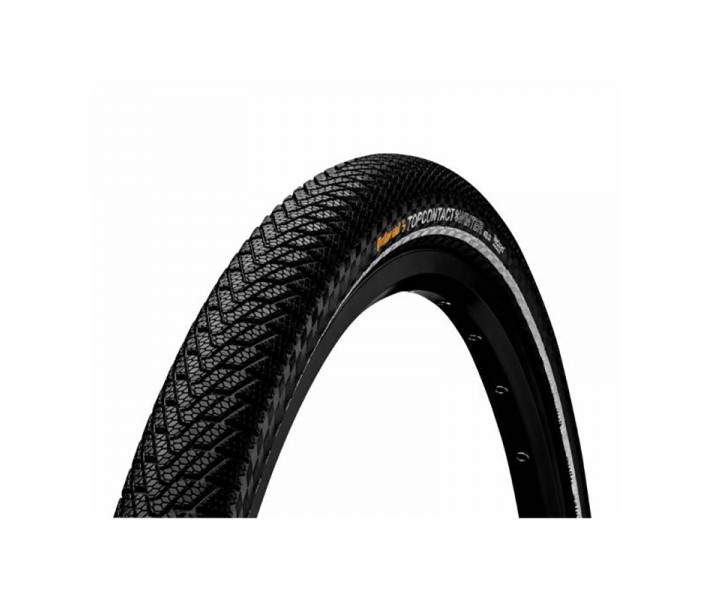 Cubiertas Continental Top contact II Winter 26X2.20 Reflectante Plegable Negro