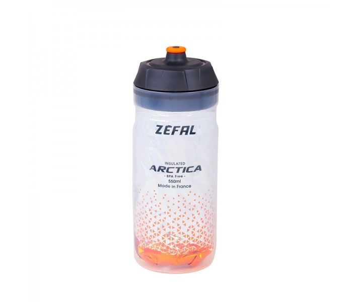 Bidón Zéfal Arctica 55 Plata/Naranja 550ml