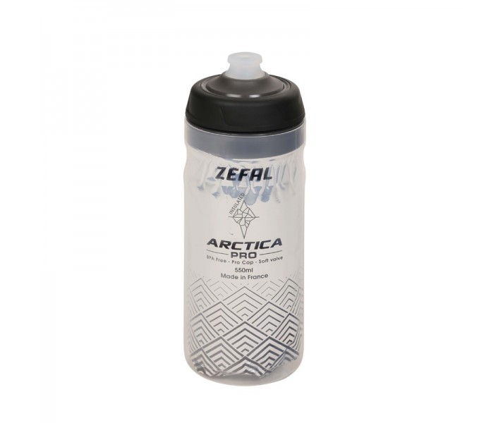 Bidón Zéfal Arctica Pro 55 Plata/Negro 550ml