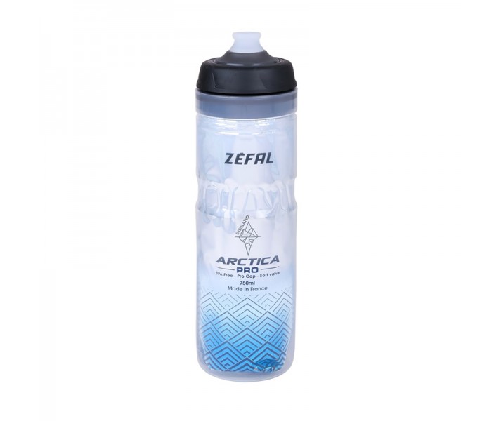 Bidón Zéfal Arctica Pro 75 Plata/Azul 750ml