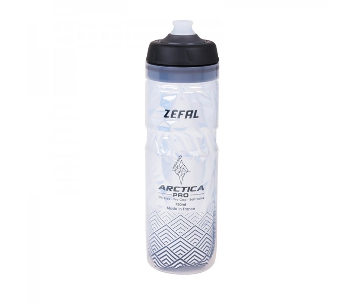 Bidón Zéfal Arctica Pro 75 Plata/Negro 750ml