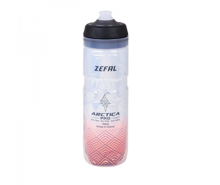 Bidón Zéfal Arctica Pro 75 Plata/Rojo 750ml