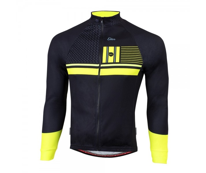 Maillot Térmico Eltin m/l Stick Negro/Amarillo Fluor