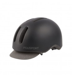 Casco Polisport Commuter Negro/Gris T.M (54-58)