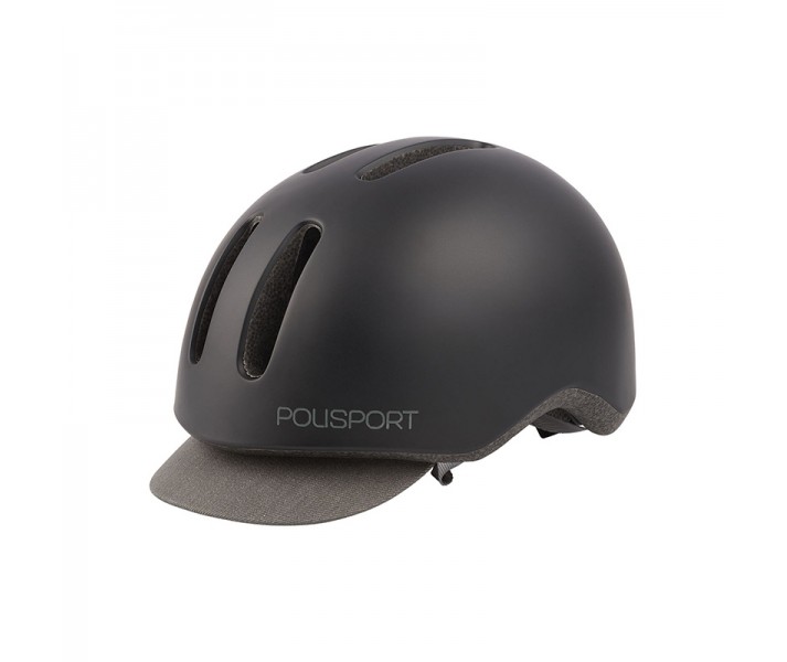 Casco Polisport Commuter Negro/Gris T.M (54-58)