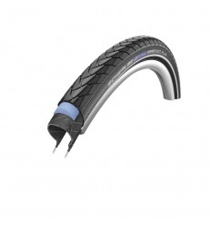 Cubierta Schwalbe Marathon Plus 28x1.75 Rígida Negro/Reflectante