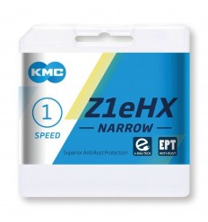 Cadena KMC Z1 Ehx Ept 1/2X3/32 128 Eslabones 7.8Mm 1V Gris