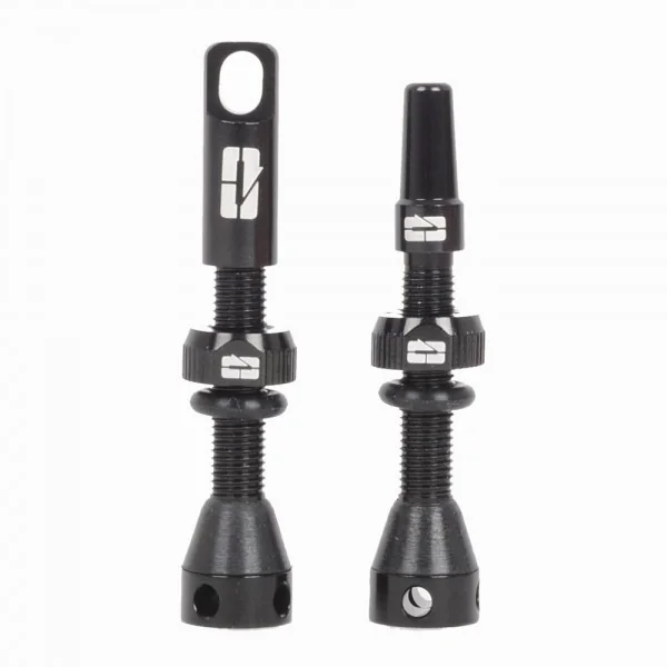 Juego Válvulas Tubeless Progress Super PG 40mm Negro