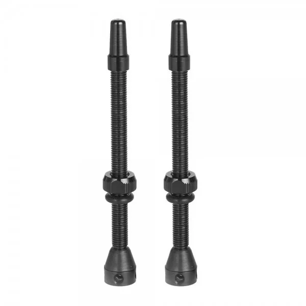 Juego Válvulas Tubeless Progress Super PG 80mm Negro