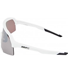 Gafas de sol 100% S3 Matte White Hiper Silver Mirror Lens+Clear lens