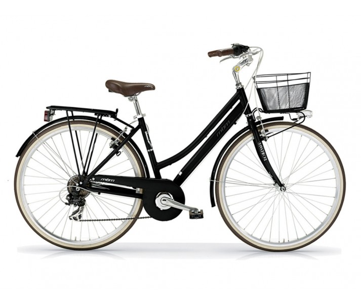 Bicicleta MBM Boulevard 6v con cesta Negro