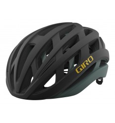 Casco de carretera Giro HELIOS SPHERICAL Negro Mate/Verde