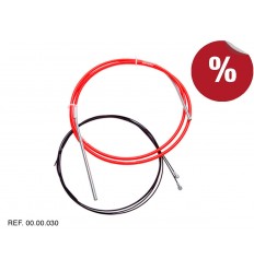 Cable/Funda de freno Sram SlickWire ROAD 5mm Rojo