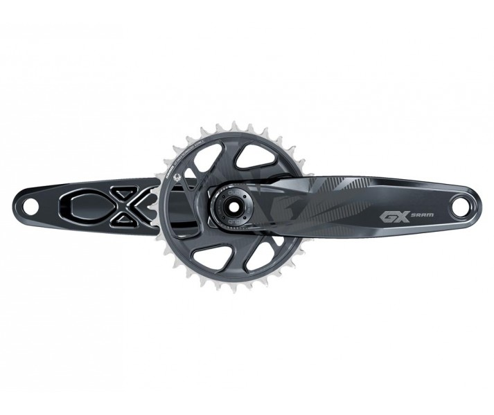 Juego de platos y biela Sram GX Eagle DUB FAT4 Gris Lunar